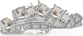 Wago Installationsetagenklemme, L/L, Push-in, Cage Clamp, 1-6mm², grau