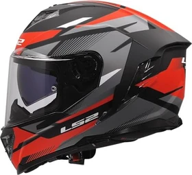 LS2 FF818 Storm III Komai matt rot/grau/schwarz/weiß
