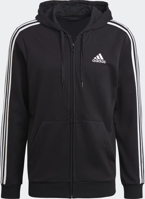 adidas Essentials French Terry 3-Streifen Hoodie schwarz/weiß (Herren)