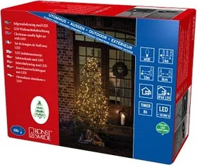 Konstsmide Lichterkette Baummantel 400cm LED 450x warmweiß