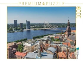 Calvendo Blick über die Altstadt zum Fluss Düna (lettisch Daugava)