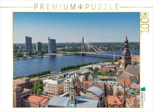 Calvendo Blick über die Altstadt zum Fluss Düna (lettisch Daugava)