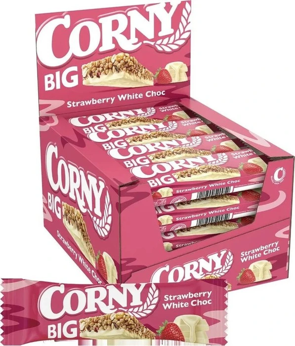 Corny Big Müsliriegel Strawberry/White Chocolate 960g (24x 40g)