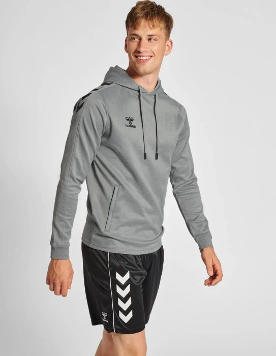 hummel Core XK Poly Sweat Hoodie grey melange (Herren)
