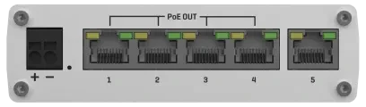 Teltonika TSW Industrial Gigabit Switch, 5x RJ-45, 60W PoE+