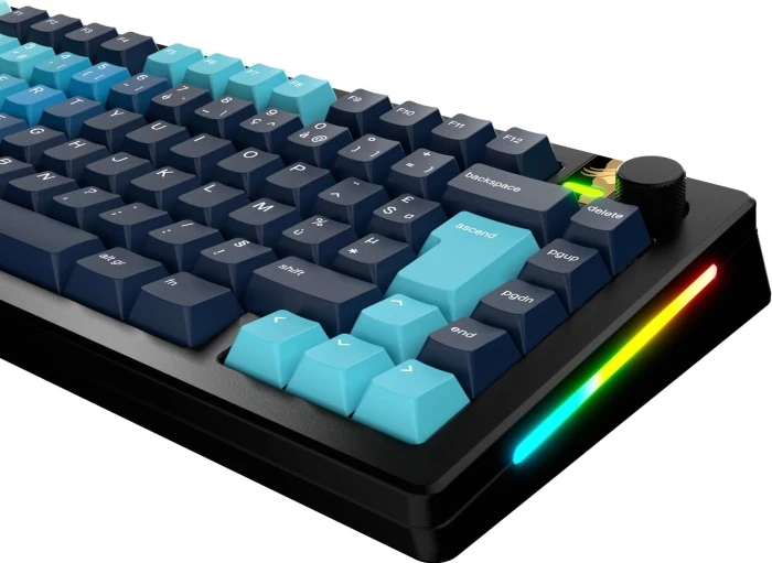 Glorious GPBT Gradient V2 Keycaps, Kunststoff (PBT), Celestial Ice, blau, 131 Tasten, ISO-FR