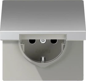 Jung Serie LS Steckdose Metallausführung 16A 250V, aluminium