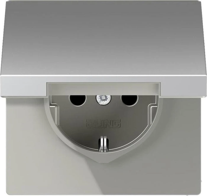Jung Serie LS Steckdose Metallausführung 16A 250V, aluminium