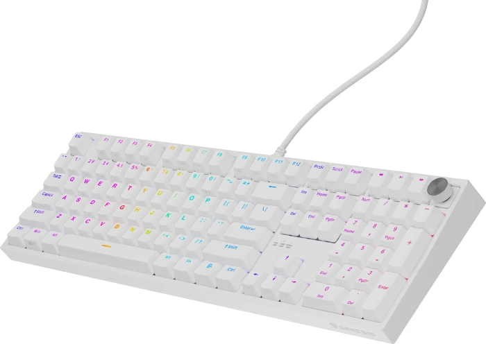 Genesis Thor 404, weiß, LEDs RGB, hot-swap, Gaote Outemu SILENT PEACH, USB, US
