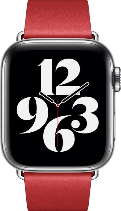 Apple modernes Lederarmband Small für Apple Watch 40mm scharlachrot