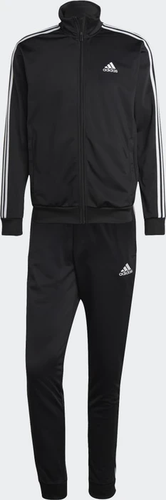 adidas Basic 3-Streifen Tricot Trainingsanzug schwarz (Herren)