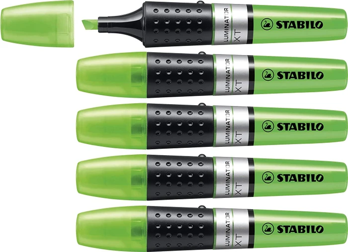 STABILO Luminator grün, 5er-Pack