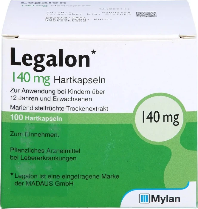 kohlpharma Legalon 140mg Hartkapseln, 100 Stück
