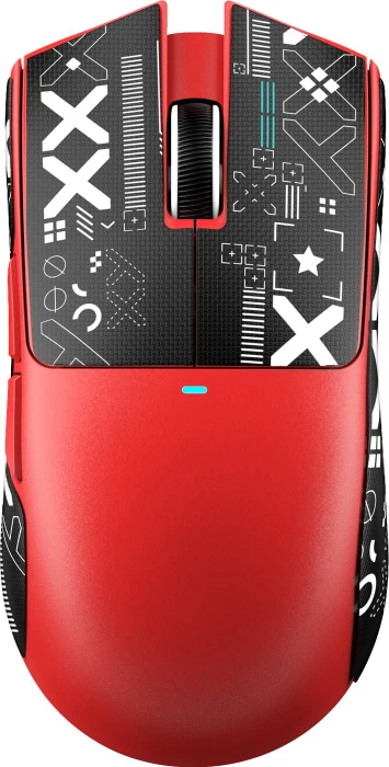 Attack Shark X11SE Wireless Gaming Mouse rot, inkl. Grip Tape, USB/Bluetooth