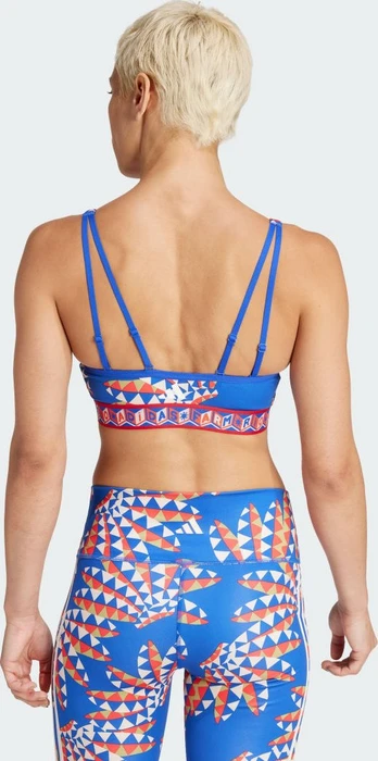 adidas x FARM Rio Medium-Support Sport-BH bold blue/bliss orange (Damen)