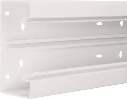 Hager Brüstungskanal-Unterteil PVC frontrastend zu BR 68x170mm, OT 80mm, verkehrsweiß