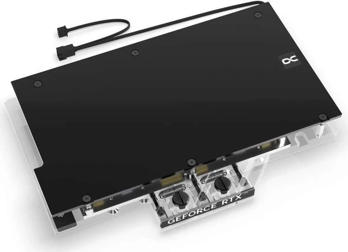 Alphacool Eisblock Aurora Acryl NVIDIA RTX 4090 Aorus Master V.2 mit Backplate
