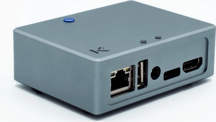 KKSB Aluminiumgehäuse für Odroid XU4, grau/schwarz