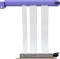Hyte Hyper Riser Kabel, gewinkelt, PCIe 5.0, 200mm, violett/weiß Vorschaubild