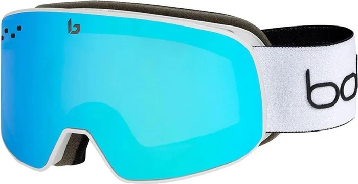 Bollé Nevada Small white matte corp/semi polarized light vermillon blue