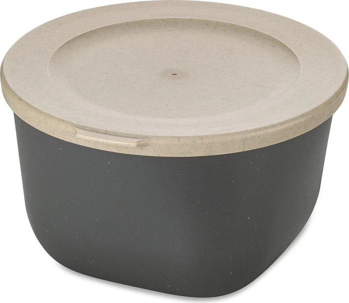 koziol Connect Box 1 mit Deckel Speisegefäß 1l nature ash grey