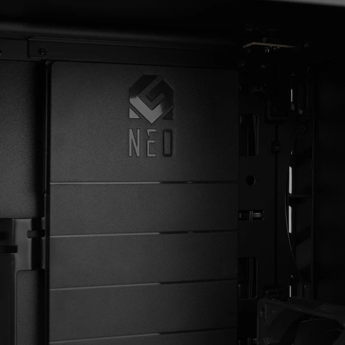 MetallicGear / MagniumGear Neo G Mini schwarz, Glasfenster, Mini-ITX