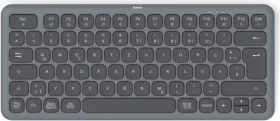 Hama WK-500 kompakte Multi-Device-Tastatur, dunkelgrau/schwarz, USB/Bluetooth, DE (00173059)
