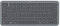 Hama WK-500 kompakte Multi-Device-Tastatur, dunkelgrau/schwarz, USB/Bluetooth, DE Vorschaubild