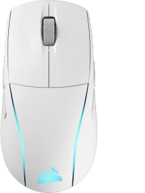 Corsair M75 WIRELESS Lightweight RGB Gaming Mouse, weiß, USB/Bluetooth (CH-931D011-EU)