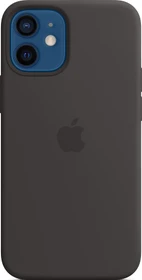 Apple Silikon Case mit MagSafe für iPhone 12 Mini schwarz
