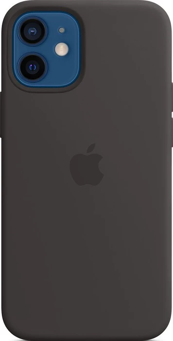 Apple Silikon Case mit MagSafe für iPhone 12 Mini schwarz