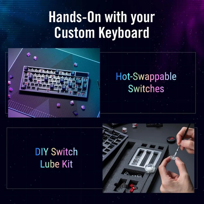 ASUS ROG Azoth Wireless Gaming Keyboard, PBT, hot-swap, ROG NX STORM, USB/Bluetooth, US