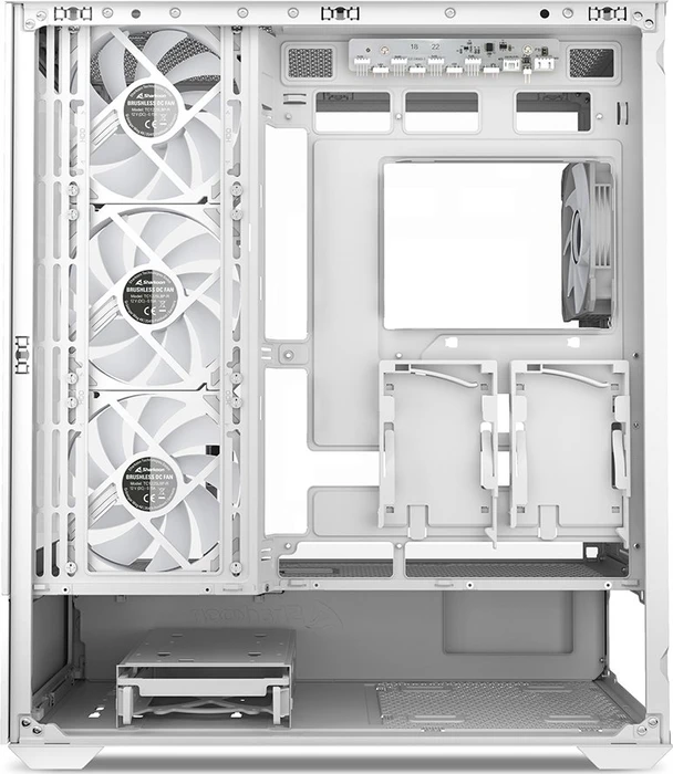 Sharkoon AK6 RGB White, Glasfenster