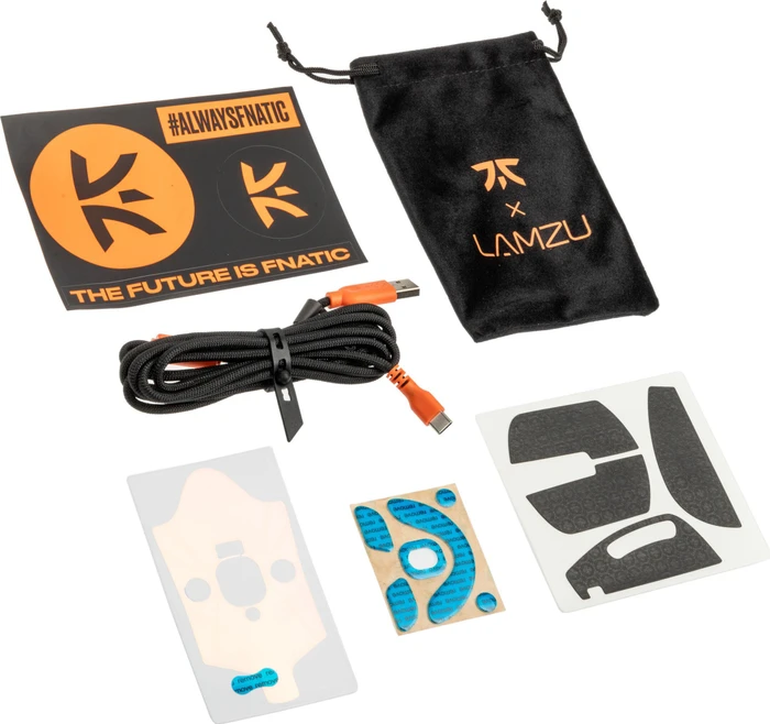 Fnatic x Lamzu MAYA X 8K Wireless Gaming Mouse orange, USB