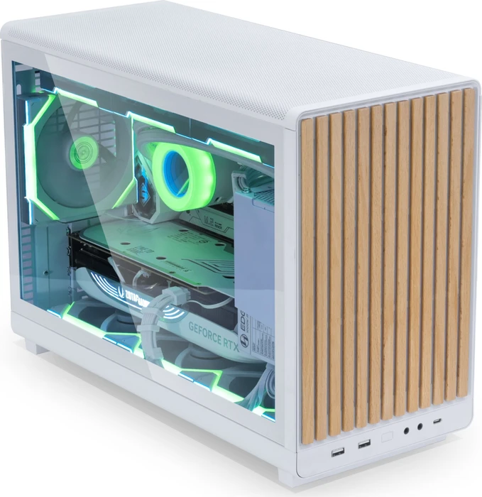 Lian Li DAN Cases A3-mATX White Wood Edition