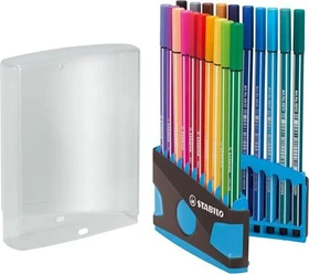 STABILO Pen 68 Color Parade antrazith/hellblau sortiert, 20er-Set