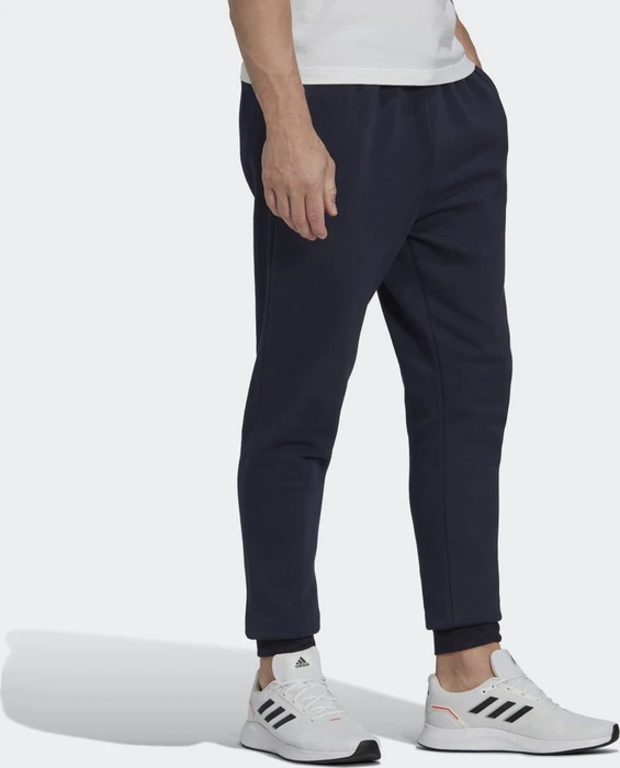 adidas Essentials Fleece Regular Tapered Trainingshose lang legend ink/white (Herren)
