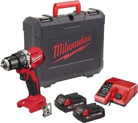 Milwaukee M18 BLPDRC-202C Akku-Schlagbohrschrauber inkl. Koffer + 2 Akkus 2.0Ah