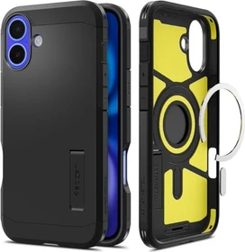 Spigen Tough Armor AI (MagFit) für Apple iPhone 16 schwarz