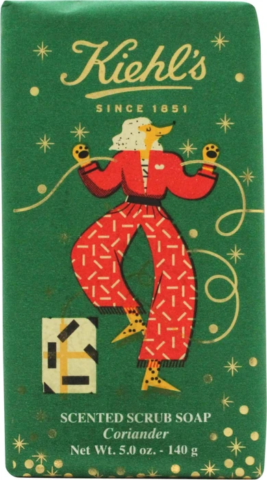 Kiehl's Holiday Edition Scented Scrub Bar Soap Coriander, 140g