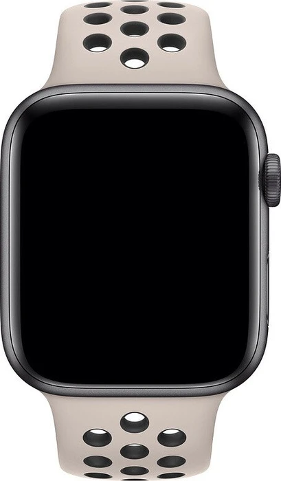 Apple Nike Sportarmband S/M und M/L für Apple Watch 44mm Desert Sand/schwarz
