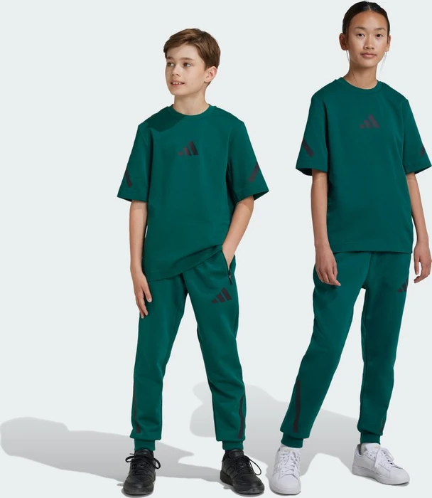 adidas Tapered-Leg Z.N.E. Trainingshose lang collegiate green/black (Junior)
