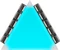 Corsair iCUE LC100 Case Accent Lighting Panels Mini Triangle Expansion Kit, RGB-Beleuchtung, 9er-Pack, schwarz Vorschaubild