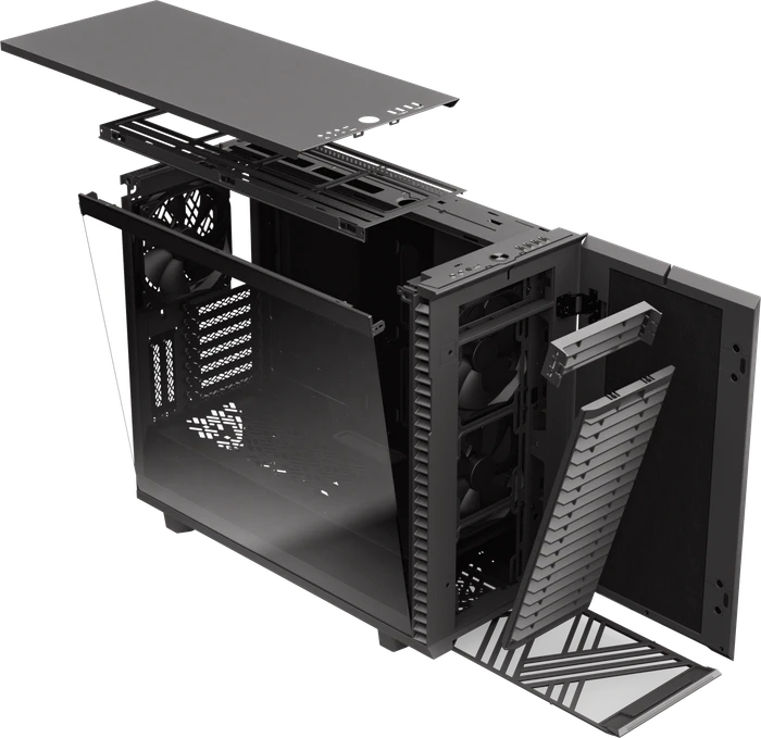 Fractal Design Define 7 Gray TG Light Tint, Glasfenster, schallgedämmt