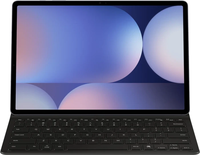 Samsung EF-DX820 Book Cover Keyboard Slim mit AI-Taste für Galaxy Tab S9+ / S9 FE+ / S10+, schwarz, IT