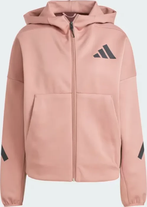 adidas Z.N.E. Zip Hoodie warm clay (Damen)