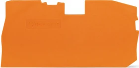 Wago Abschluss- und Zwischenplatte 1mm dick, orange, 1 Stück