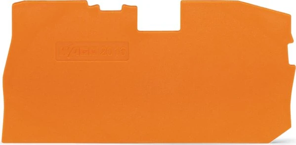 Wago Abschluss- und Zwischenplatte 1mm dick, orange, 1 Stück
