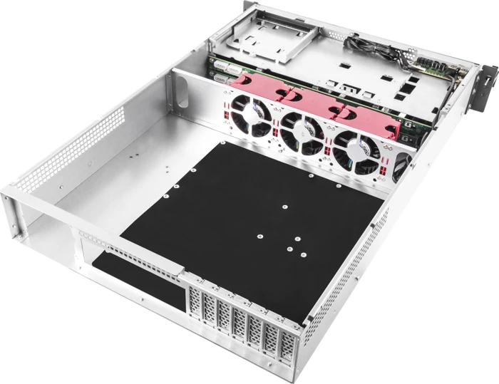SilverStone RM22-308, Rackmount Storage, schwarz/grau, 2HE, ATX