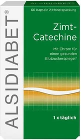 Alsidiabet Zimt-Catechine für Diabetiker Typ II Kapseln, 60 Stück